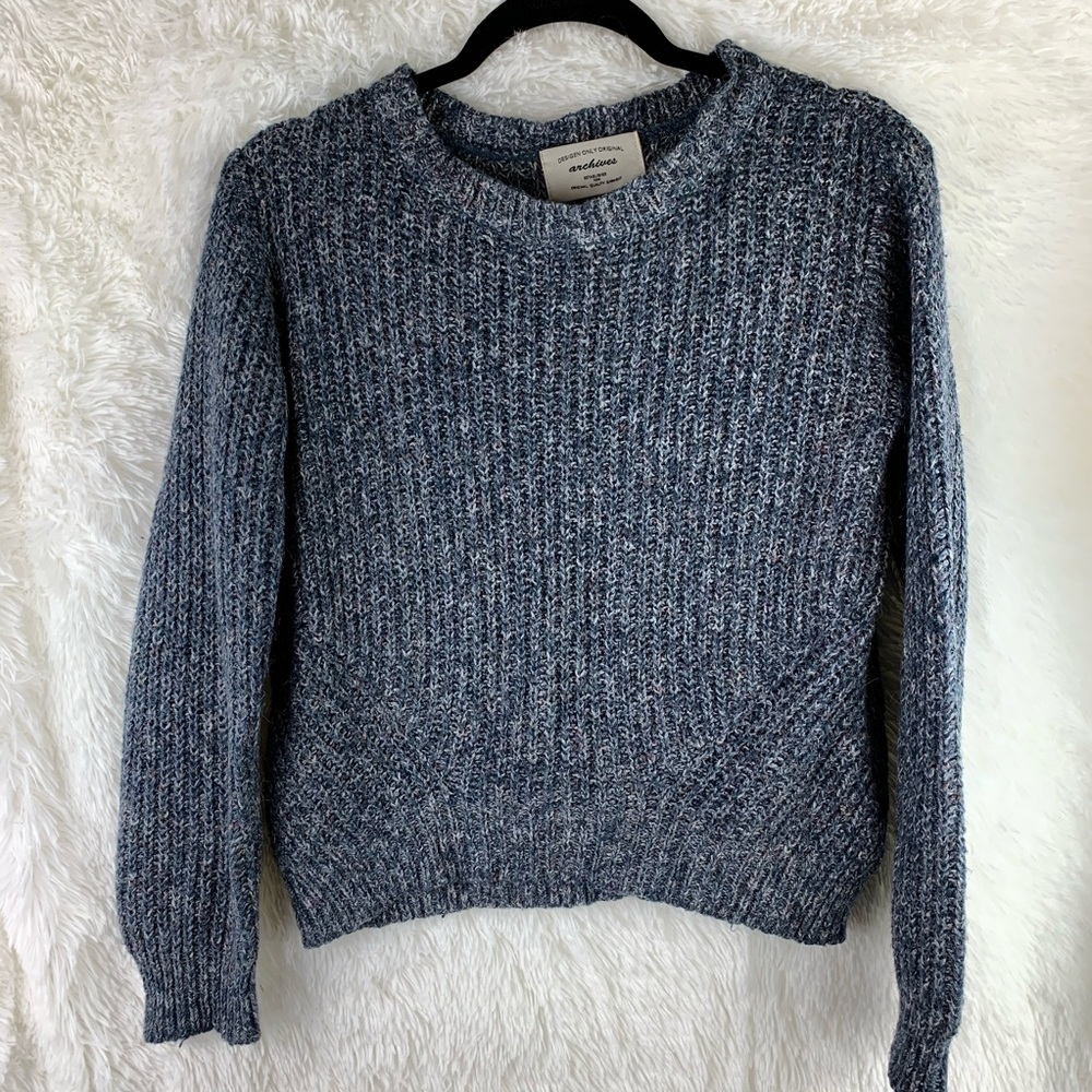 Archives Crop Knit Sweater